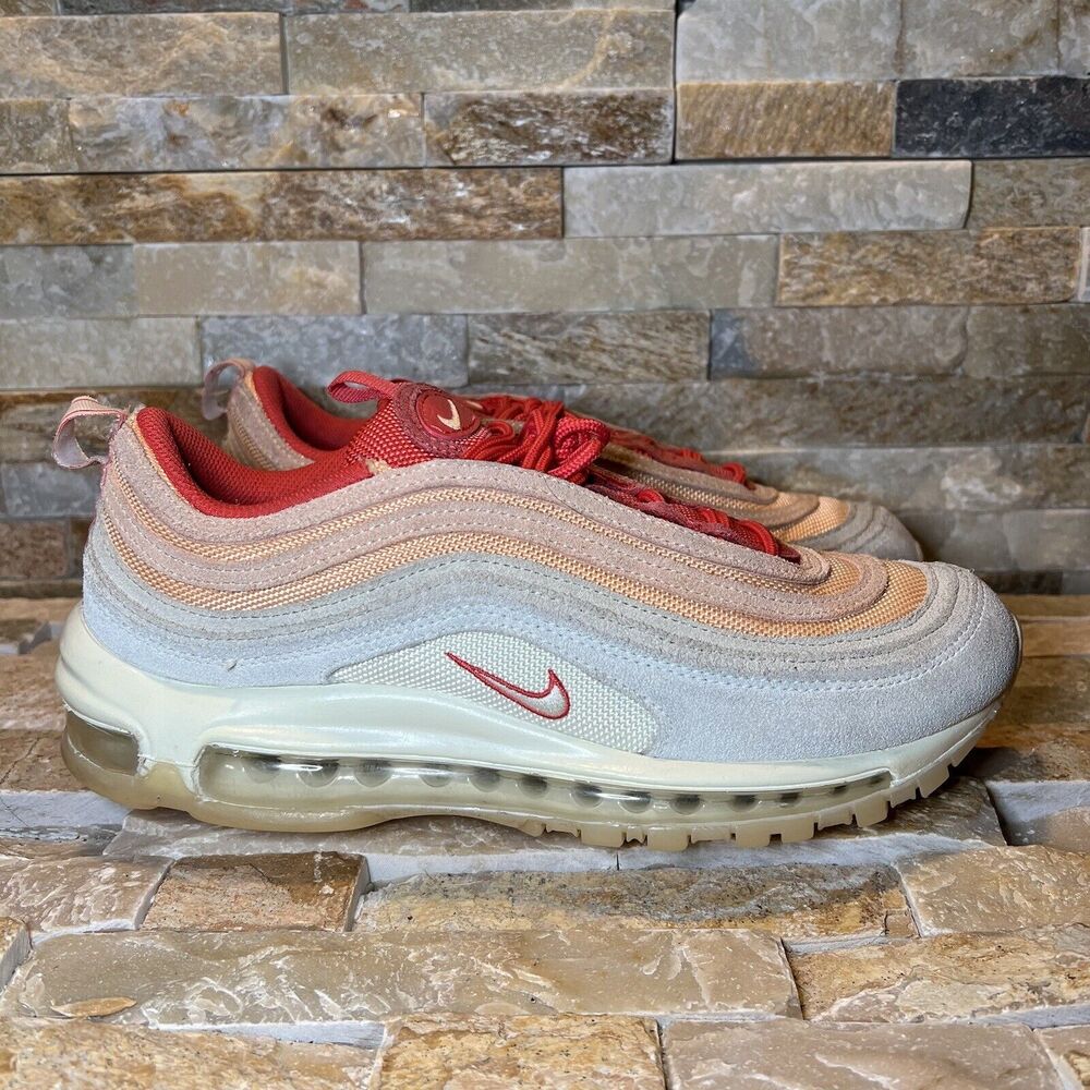 Nike Air Max 97 Sisterhood Orange Chalk Cashmere Sneakers Women's Size 9.5